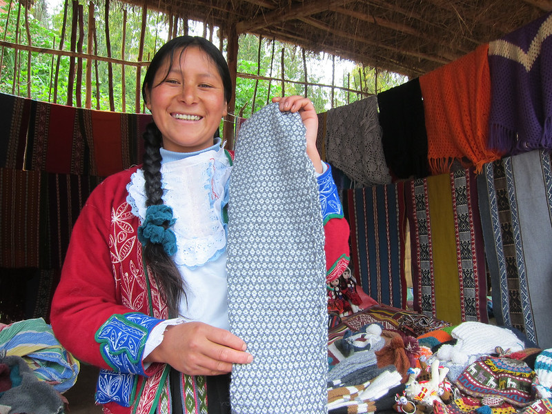 Compras em Cusco - Cachecol
